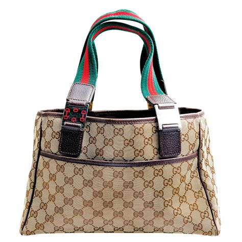 gucci bamboo monogram bag|vintage Gucci monogram tote bag.